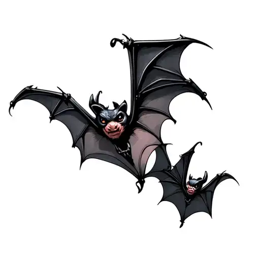 Bats Flying