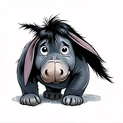 Eeyore Covering Sadness Soul Strong