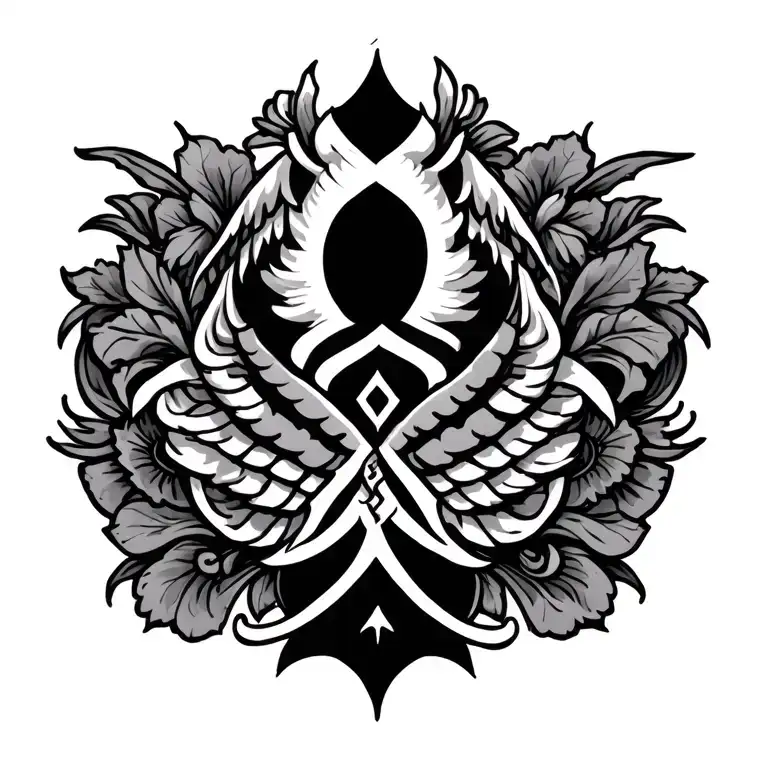 Very Intricate Traditional Bosnian Croatian Sicanje Tattoo For The Spine