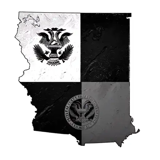 North Carolina South Carolina State Flags