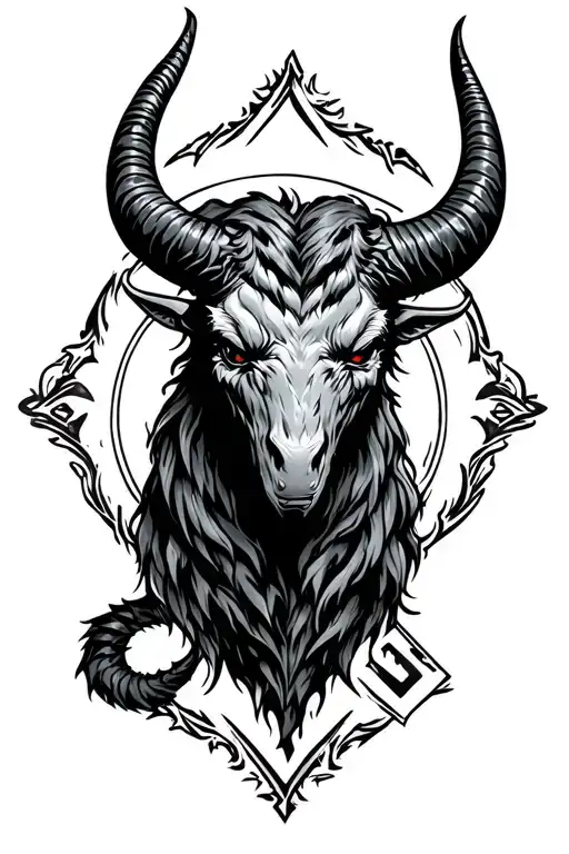 New Jersey Devil With Zia Symbol