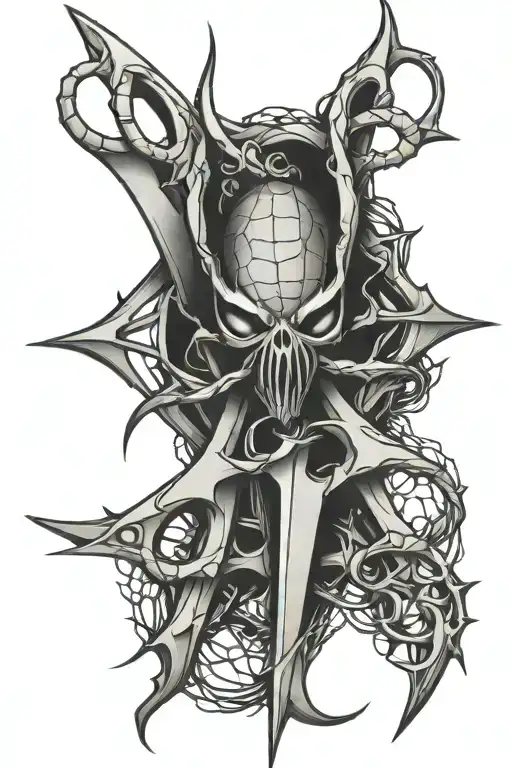 Spider Scissors Intertwined