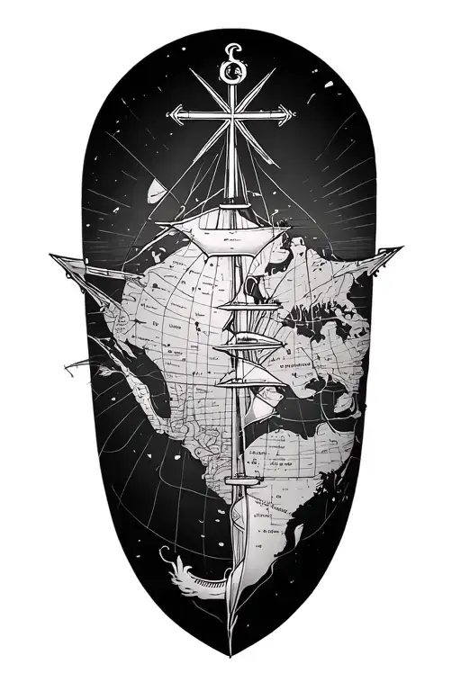 Nautical Map Outline