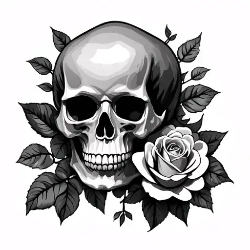 Skull And Roses