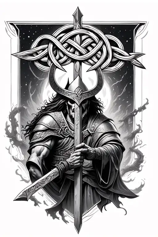 Knot Work And Norse Battle Against Christians