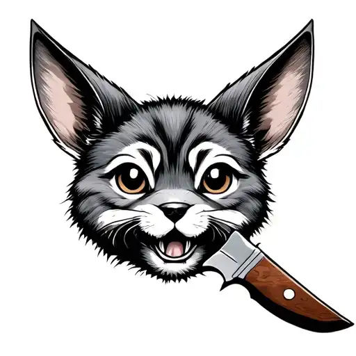 Holocauca Animal Cute With A Knife