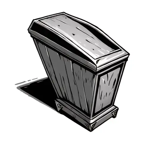 Juice Box Coffin Standing