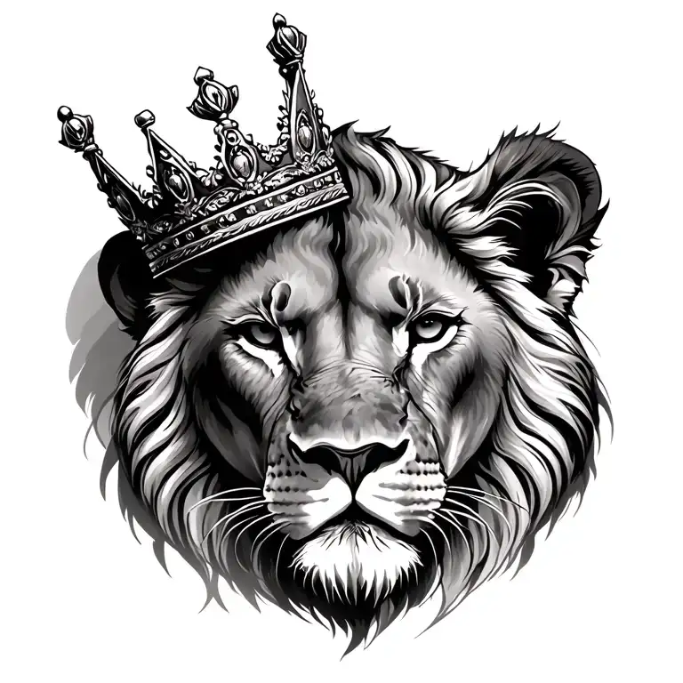Lioness Wearing A Crown