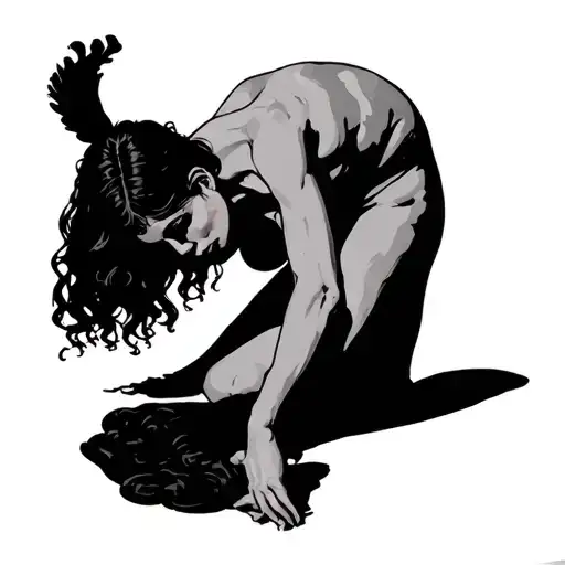 Chastity Slave Woman Bending