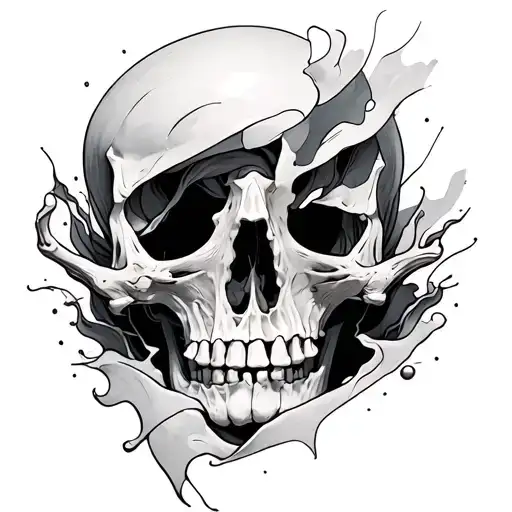 Skin Opening To Reveal Bone