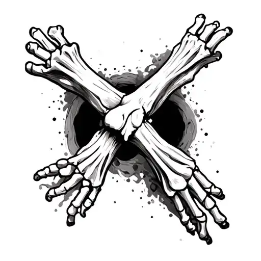 Skin Opening To Reveal Bone On Arm