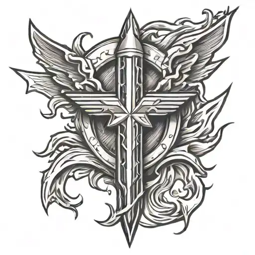 Military Insignia Lightning