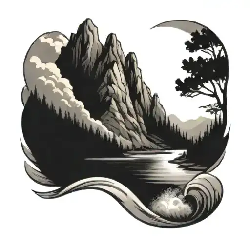 Mountains River Running