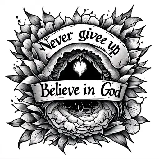 Never Give Up Believe In God