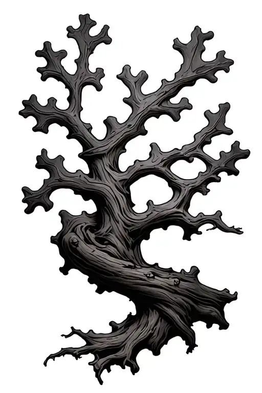 Oak Tree Branch Wrapped