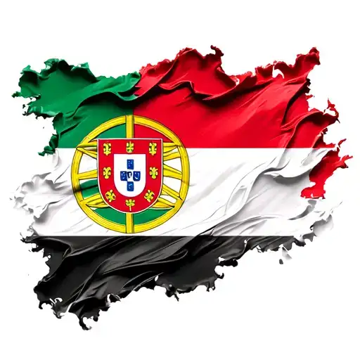Portuguese Flag Morphed With Polish Flag