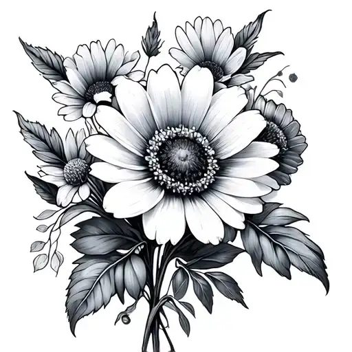 Birthflowers Bouquet Fine Line