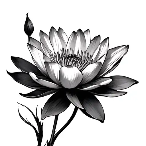 Water Lily And Poppy