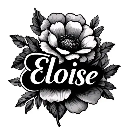Flowers Around The Name Eloise
