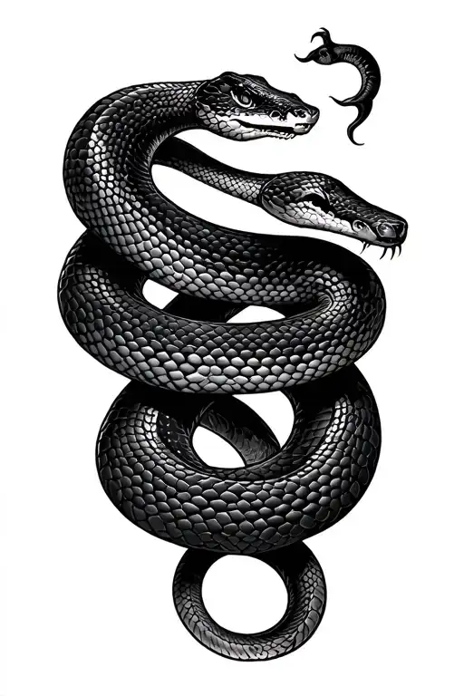 Snake Tattoo On Shoulder