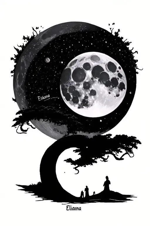 Phases Of The Moon With The Name Elianna Going Through It