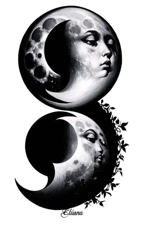 Phases Of The Moon With The Word Elianna In It