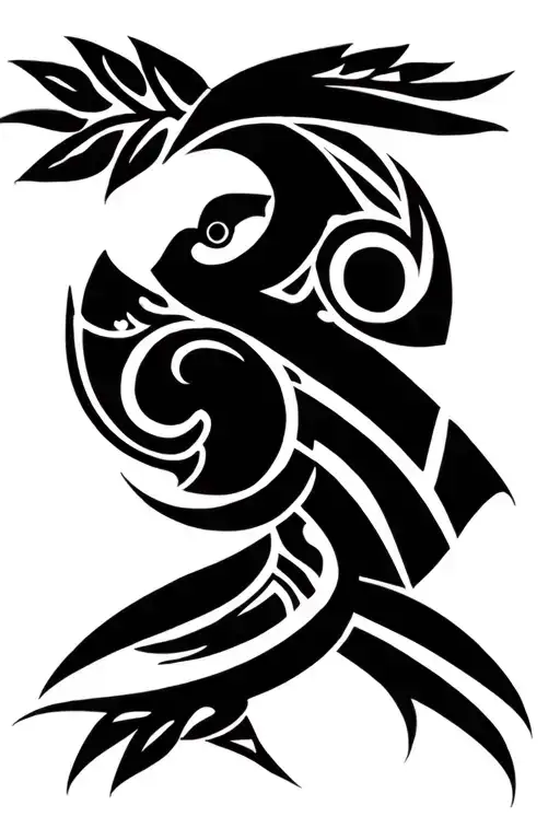 Polynesian Tribal With Chamorro Symbols Into A Tribal