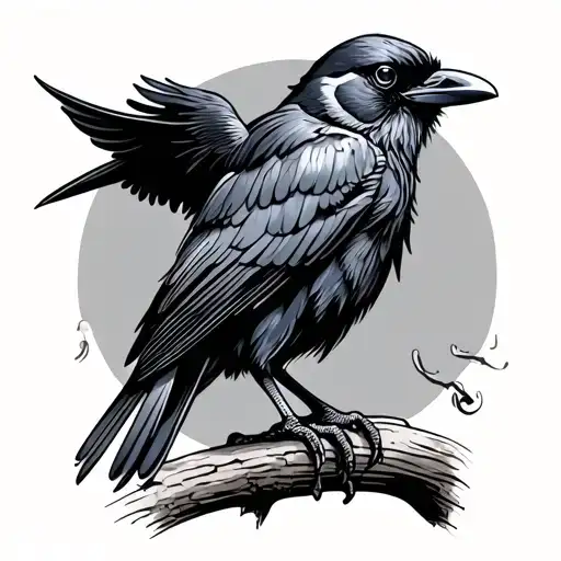 Crow Perched