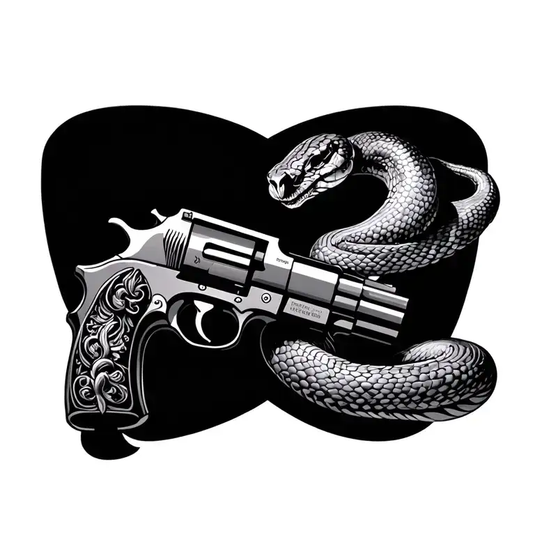 Guns And Snake Intertwined
