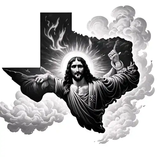 Clouds Texas Jesus Fire