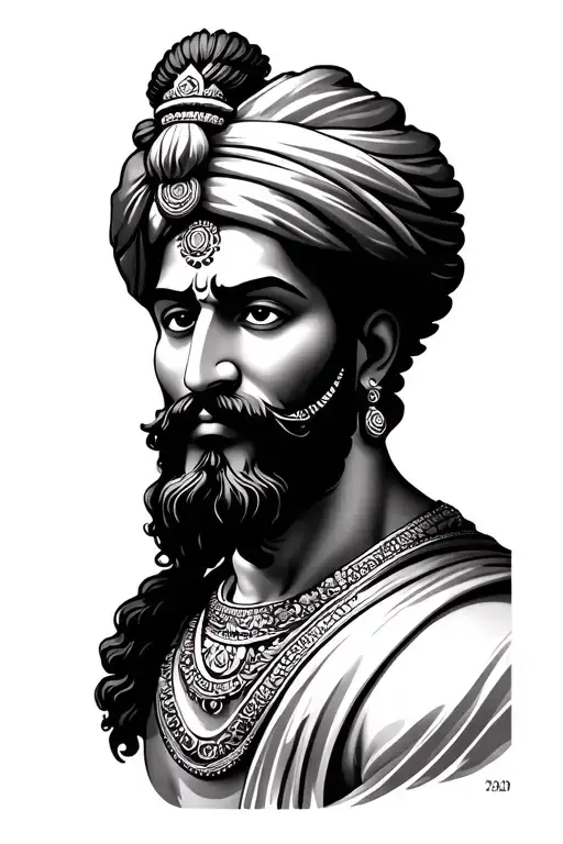 Chhatrapati Shivaji Maharaj Tattoo Design