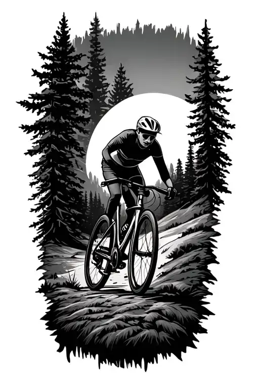 Gravel Bike With Landscape Inspired