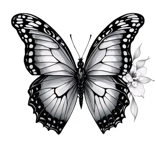 Dalverahia With A Butterfly