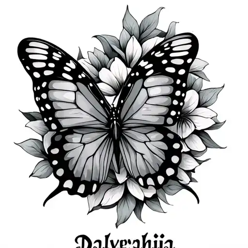 Name Dalverahia With A Butterfly