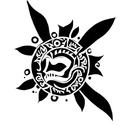 Azteken Tattoo Design