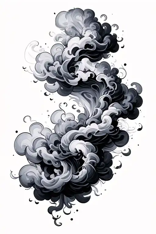 Smoke And Clouds Surrounding