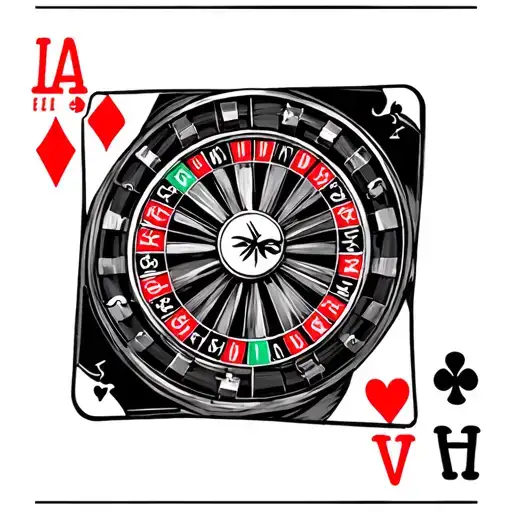 3 Spadesplaying Card Spread Overlapping With A Roulette Will In The Center