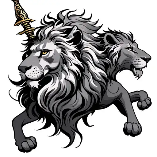 Sagittarius And Lion