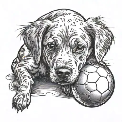 Dogs Love For A Ball