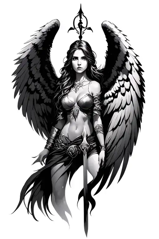 Angel Wing Female Warrior