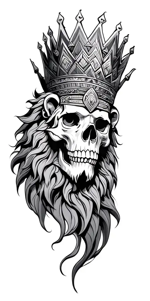 Aztec Skull Lion Crown