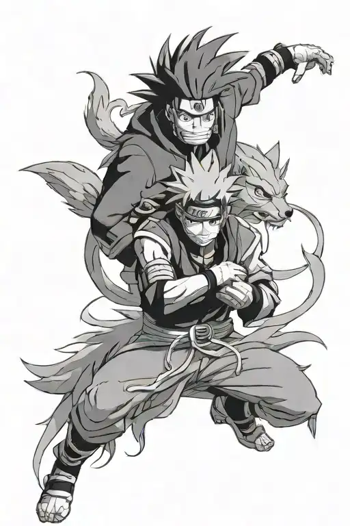 Naruto And Kurama Naruto Nine