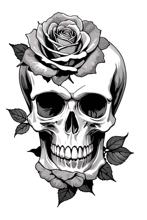 Skull And Roses
