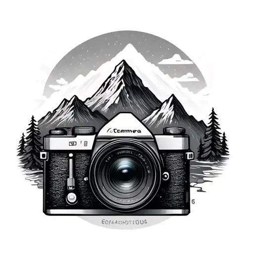 Camera And Mountains
