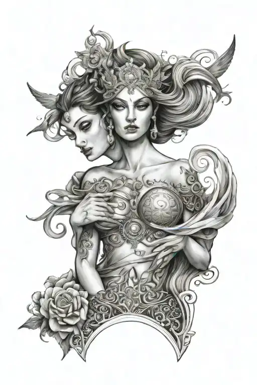 Female Goddesses Half Sleeve