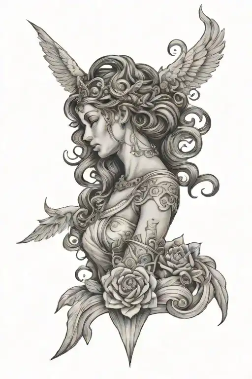 Greek Goddesses Half Sleeve The Theme