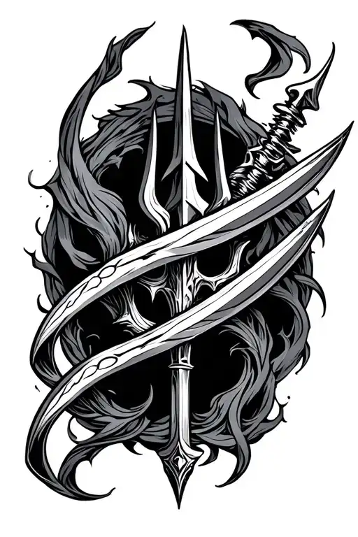 Trident With Nothing Else Around It