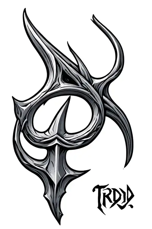 Trident With Nothing Else Around It