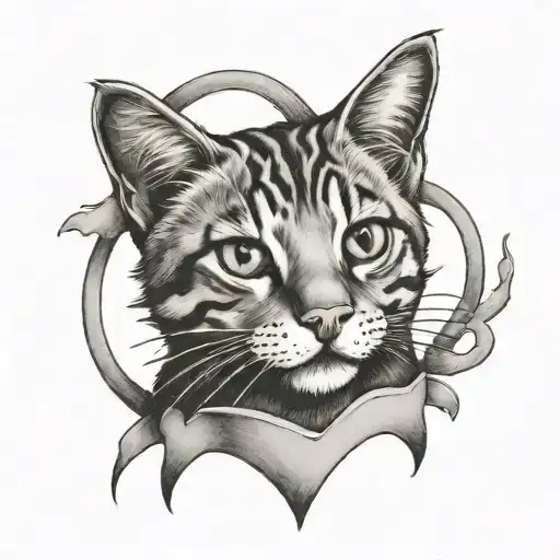 The Word Tabby With Hearts