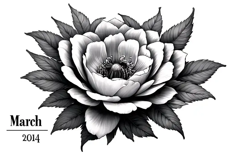 March Birth Flower With Parker And The Year 2014